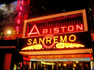 Il teatro Ariston di Sanremo