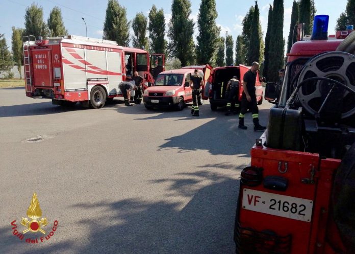 Vigili del Fuoco in azione in occasione di una delle emergenze di questa estate